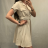 Elegant short-sleeved women's dress (uni s-m) ITALIAN FASHION IM920148