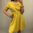 Elegant short-sleeved women's dress (uni s-m) ITALIAN FASHION IM920148