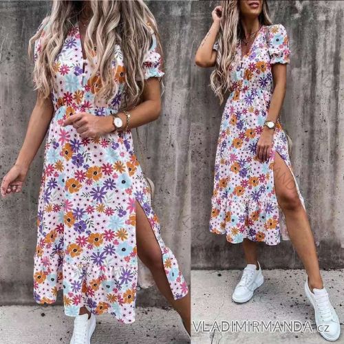 Summer dress with straps for women (UNI S / L) ITALIAN FASHION IMK20107