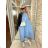 Summer dress with straps for women (UNI S / L) ITALIAN FASHION IMK20107