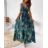 Summer long dress on wide straps women (UNI S / L) ITALIAN FASHION IMK20104
