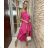Summer dress with straps for women (UNI S / L) ITALIAN FASHION IMK20107