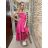 Summer dress with straps for women (UNI S / L) ITALIAN FASHION IMK20107