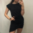 Summer dress womens (uni sl) MODA ITALY IMD20299 black S / M one size