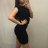 Summer dress womens (uni sl) MODA ITALY IMD20299 black S / M one size