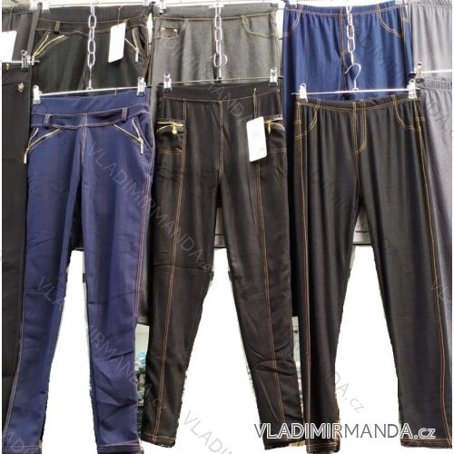 Women's long denim leggings (s / m, l / xl, 2xl / 3xl) ELEVEK ELE21DZEGIN