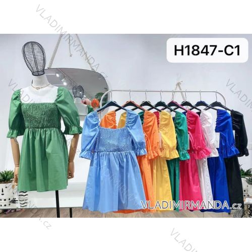 Dress with 3/4-sleeve ladies pocket (uni sl) ITALIAN Fashion IM3181746