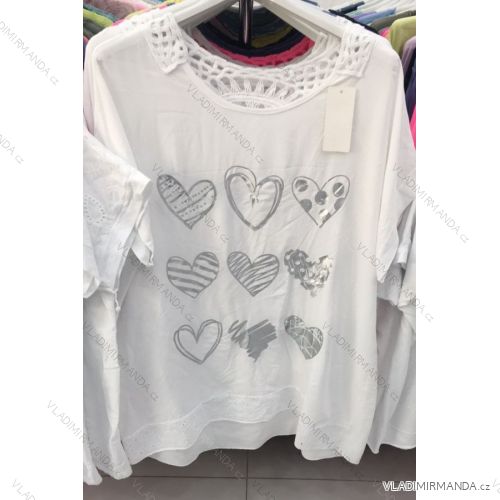 Shirt blouse 3/4 sleeve (UNI XL-3XL) ITALIAN MODA IM420486