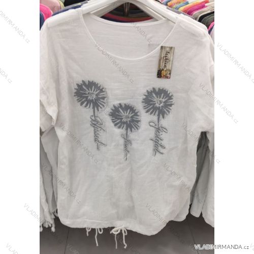 Shirt blouse 3/4 sleeve (UNI XL-3XL) ITALIAN MODA IM420486