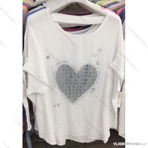 Shirt blouse 3/4 sleeve (UNI XL-3XL) ITALIAN MODA IM420486