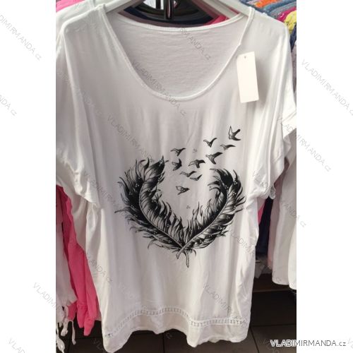 Shirt blouse 3/4 sleeve (UNI XL-3XL) ITALIAN MODA IM420486