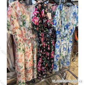 Women's short-sleeved summer dress (UNI S-M) ITALIAN FASHION IMM20318