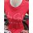T-shirt short sleeve with lace women (uni s / m) TURKISH FASHION TM920024