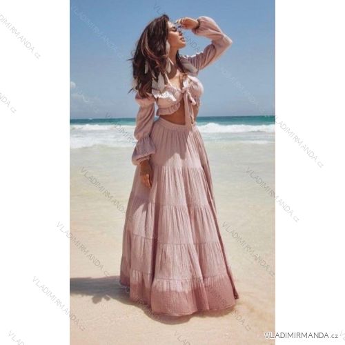 Buttoned Dress with Buttoned Ladies (uni s-m) ITALIAN FASHION IM2203948