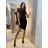 Summer dress womens (uni sl) MODA ITALY IMD20299 black S / M one size