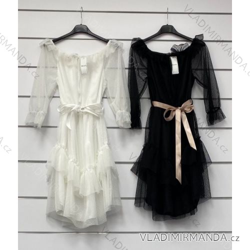 Women's Elegant Long Sleeve Dress (S / M ONE SIZE) ITALIAN FASHION IMWP21u3727