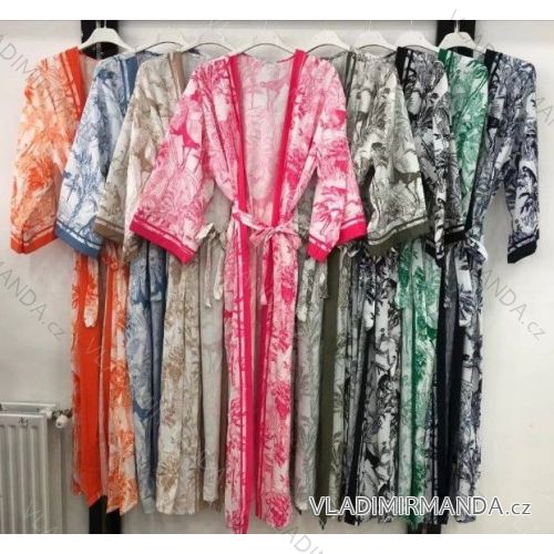 Elegant short-sleeved women's dress (uni s-m) ITALIAN FASHION IM920148