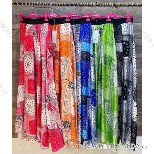 Women's long skirt with belt (uni s / m) ITALIAN FASHION IMR19005 / DR