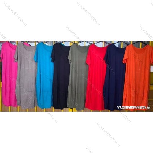 Summer Oversized Short Sleeve Summer Stripe Dress (UNI S / L) ITALIAN FASHION IMD2011989