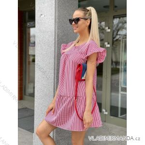 Summer long sleeve flowered women's dress (UNI S / L) ITALIAN FASHION IMK20150