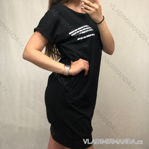 Dress 3/4 long sleeve sleeve ladies vogue (uni sl) TURKEY MODA ESILLA IMT18848 SL black