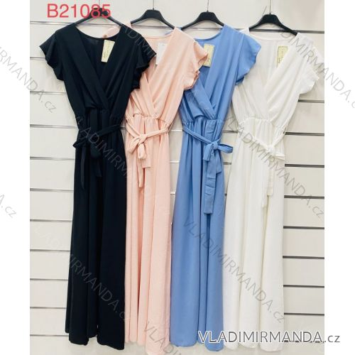 Summer long sleeve flowered women's dress (UNI S / L) ITALIAN FASHION IMK20150