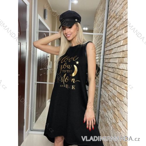 Summer long sleeve flowered women's dress (UNI S / L) ITALIAN FASHION IMK20150