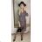 Summer long sleeve flowered women's dress (UNI S / L) ITALIAN FASHION IMK20150