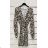 Summer long sleeve flowered women's dress (UNI S / L) ITALIAN FASHION IMK20150
