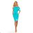 56-8 Sports dress with short sleeves - blue