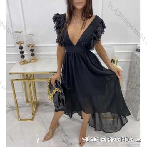 Women's Elegant Long Sleeve Dress (S / M / L ONE SIZE) ITALIAN FASHION IMWA21002
