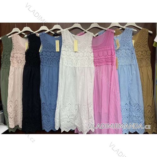 Dress with 3/4-sleeve ladies pocket (uni sl) ITALIAN Fashion IM3181746