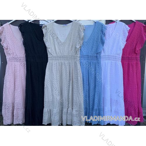 Dress with 3/4-sleeve ladies pocket (uni sl) ITALIAN Fashion IM3181746
