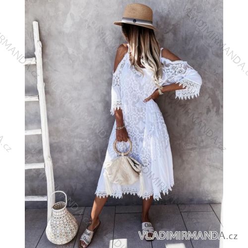 Dress with 3/4-sleeve ladies pocket (uni sl) ITALIAN Fashion IM3181746
