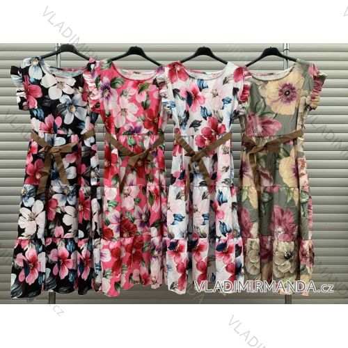Summer short sleeve summer dress (S / M ONE SIZE) ITALIAN FASHION IMWY21019