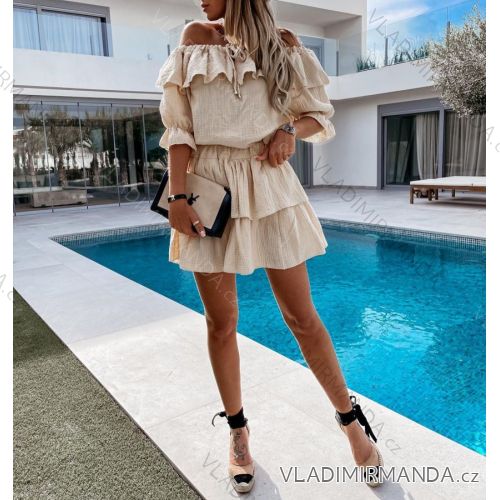 Women's Elegant Long Sleeve Dress (S / M ONE SIZE) ITALIAN FASHION IMWP21u3727