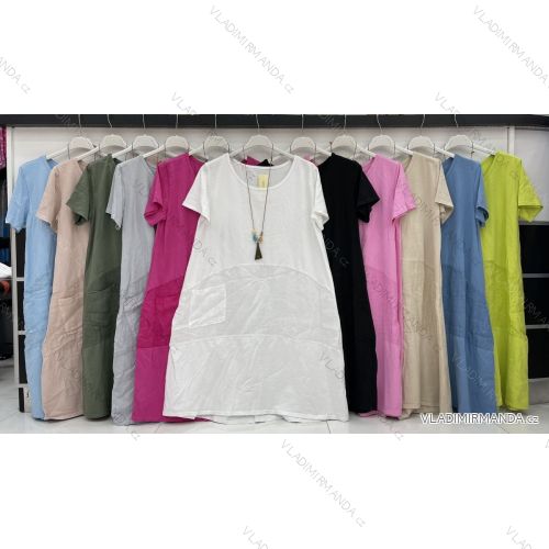 Dress with 3/4-sleeve ladies pocket (uni sl) ITALIAN Fashion IMWD20515