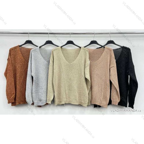Women's Long Sleeve Sweater (S / M / L one size) ITALIAN FASHION IMWA214327