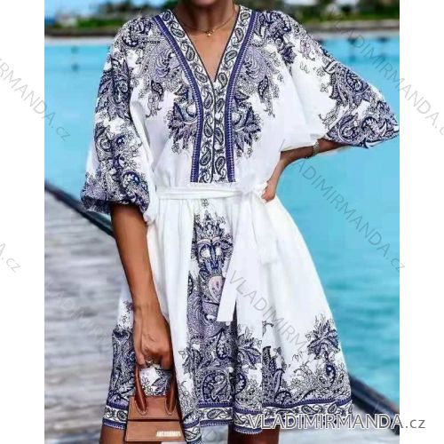 Dress with 3/4-sleeve ladies pocket (uni sl) ITALIAN Fashion IM3181746
