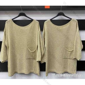 Women's Long Sleeve Sweater (S / M / L one size) ITALIAN FASHION IMWA214327