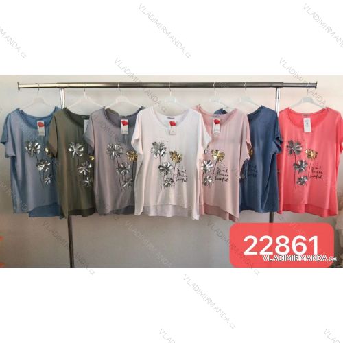 Shirt blouse 3/4 sleeve (UNI XL-3XL) ITALIAN MODA IM420486