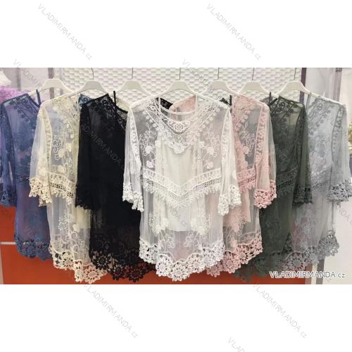 Shirt blouse 3/4 sleeve (UNI XL-3XL) ITALIAN MODA IM420486