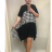 dress short sleeve womens (uni L-2XL) ITALIAN MODA IMS20004
