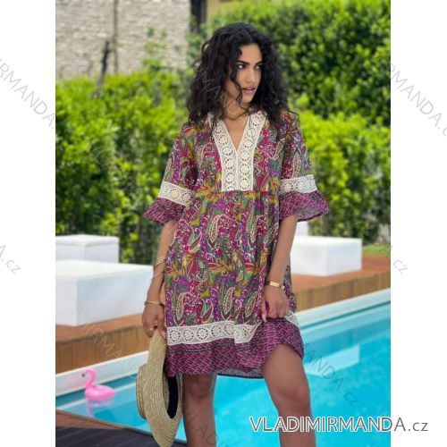 Blouse 3/4 sleeve with buttons (uni sl) ITALIAN Fashion IMM20206