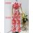 Women's summer tunic set long sleeve and skirt long polka dot (uni s / m) ITALIAN FASHION IMM20118