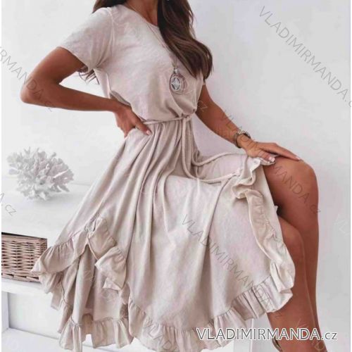 Dress with 3/4-sleeve ladies pocket (uni sl) ITALIAN Fashion IM3181746