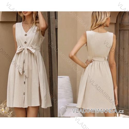 Buttoned Dress with Buttoned Ladies (uni s-m) ITALIAN FASHION IM2203948