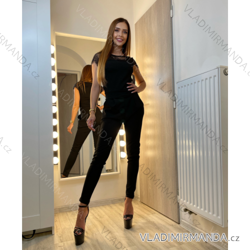 Overcoat with lace short sleeveless (uni sl) ITALIAN Fashion IM918005