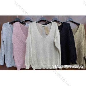 Women's Long Sleeve Sweater (S / M / L one size) ITALIAN FASHION IMWA214327