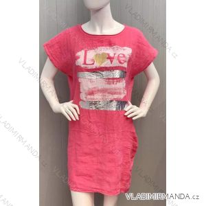 Summer long sleeve flowered women's dress (UNI S / L) ITALIAN FASHION IMK20150